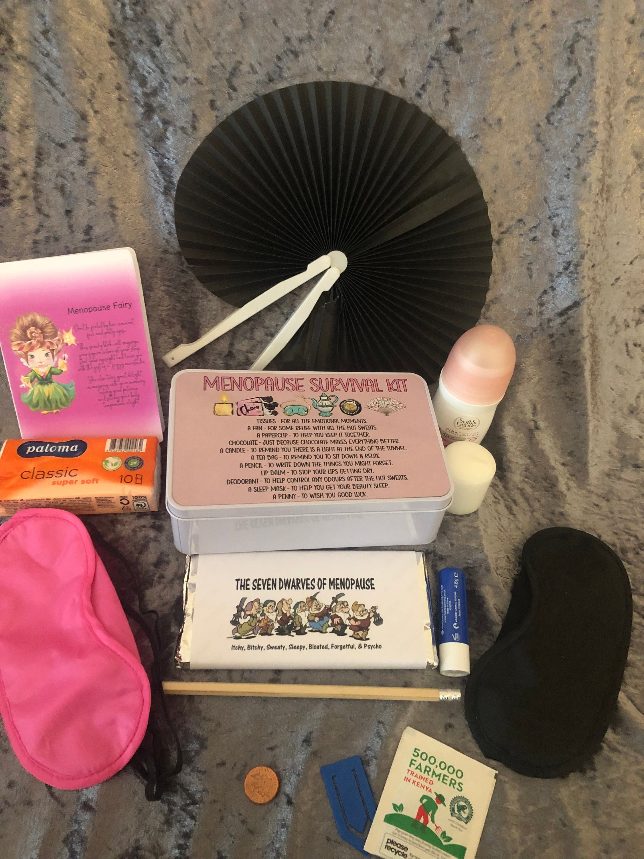 Menopause Survival Kit in a White Tin. Menopausal Woman Etsy UK