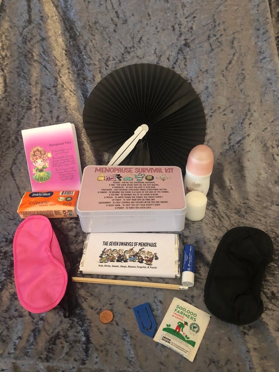 Menopause Survival Kit in a White Tin Etsy UK