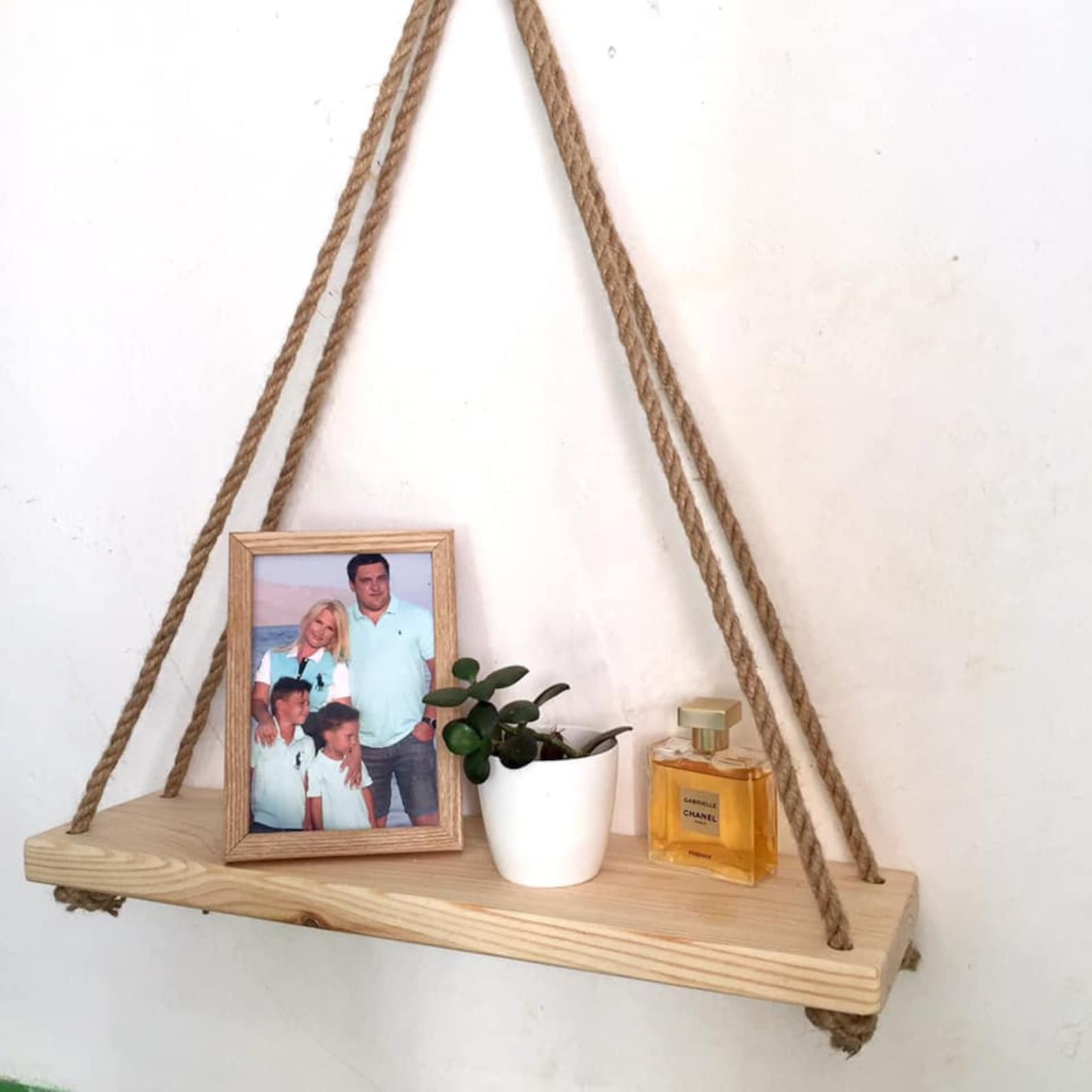Rope Shelf Hanging Shelves Rope Floating Shelves Triangle Etsy