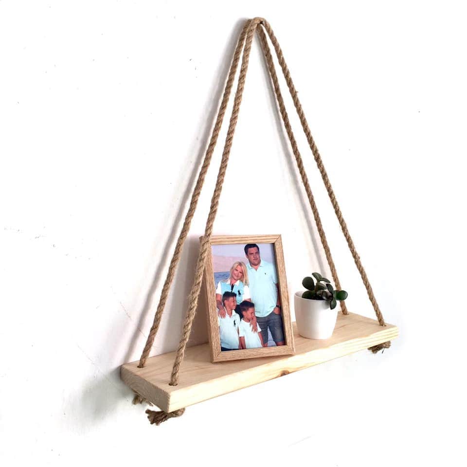 Rope Shelf Hanging Shelves Rope Floating Shelves Triangle Etsy