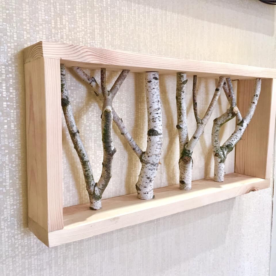 White birch wall art Birch branches wall art Birch trees Etsy