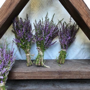 Mini dried flowers Dried heather Cottagecore wedding Forest wedding decor