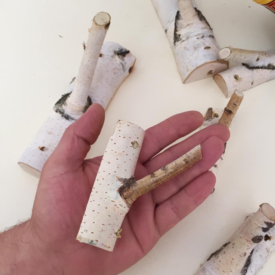 Mini Birch Wood Hooks White Birch Coat Rack Birch Coat Hooks Etsy