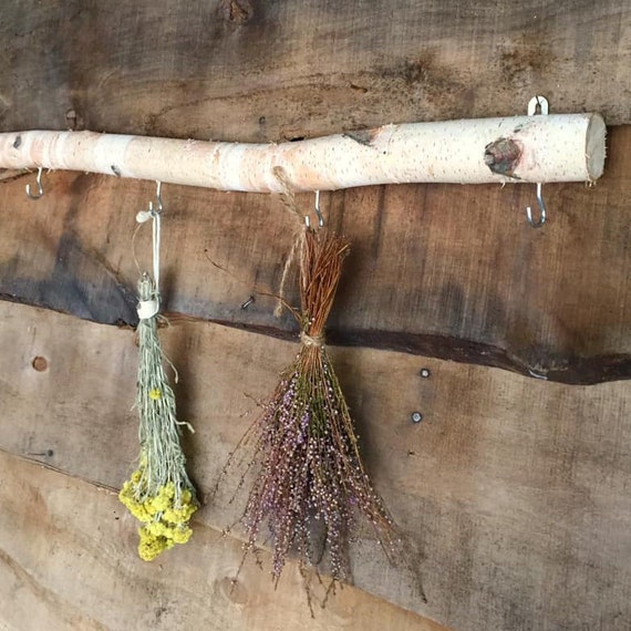 Herb Drying Rack Dried Flower Rack Coat Rack Wall Mount Etsy Canada