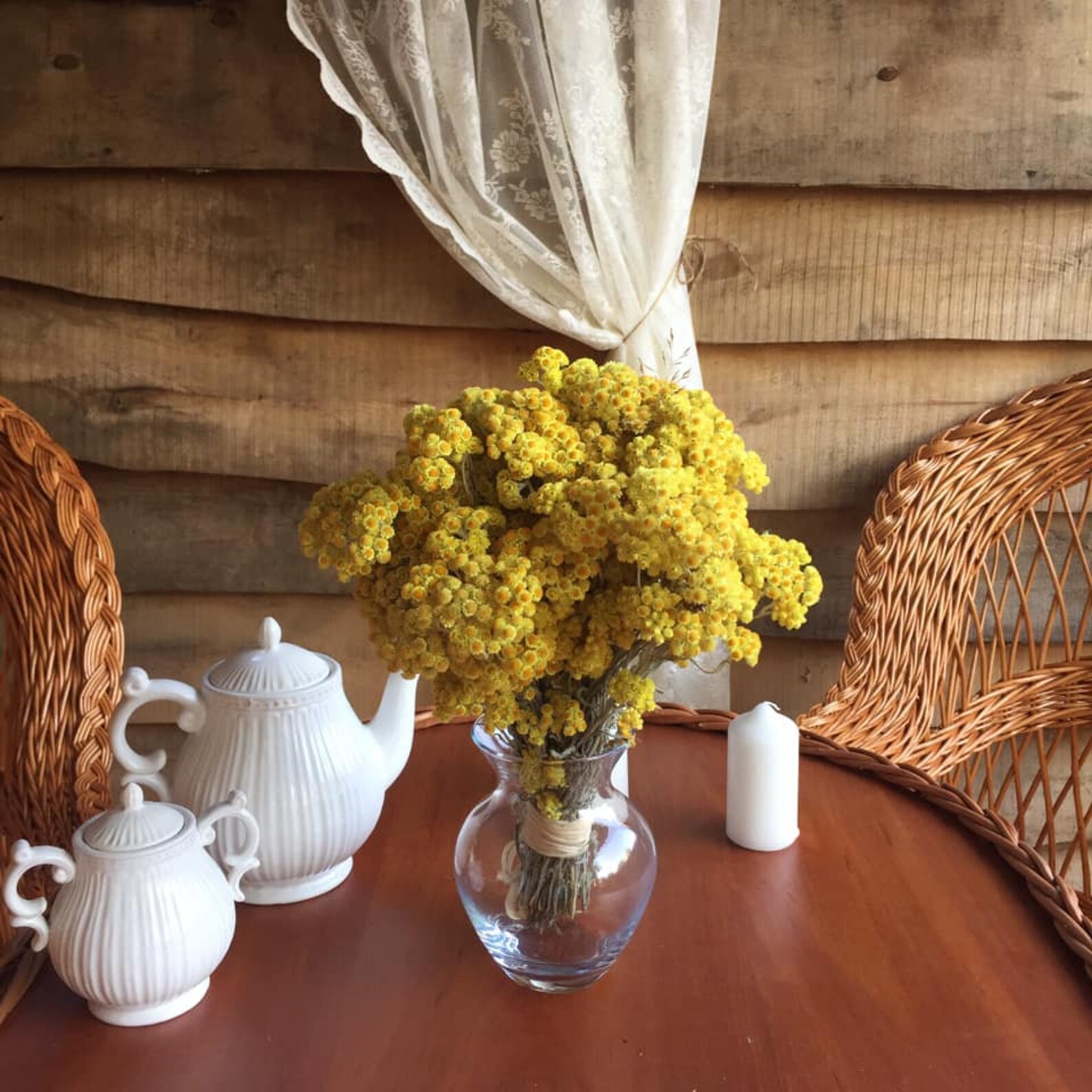 Dried yarrow Dried wildflowers Dried flower bouquet Etsy