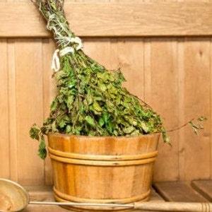 Sauna Besen Birkenbesen Saunabesen Geschenk für Sauna-Liebhaber