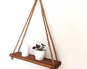Rope shelf Floating shelves Triangle shelf Hanging shelves rope