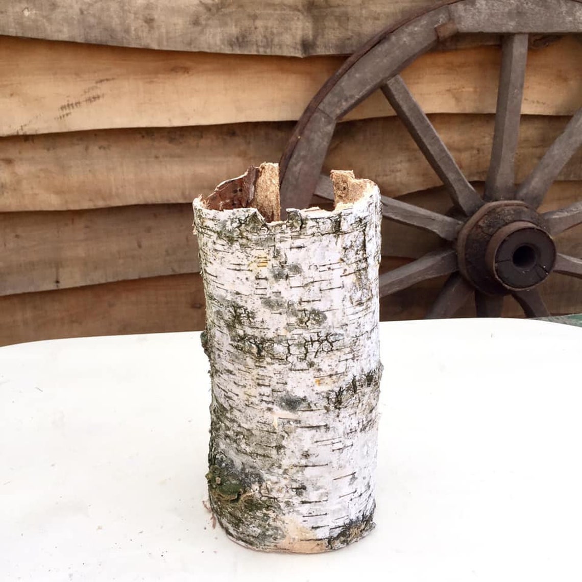 Birch vases Birch bark Rustic vases for centerpieces Etsy