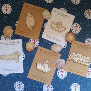 Wooden fridge magnets | Maritime | Souvenirs | Gift ideas