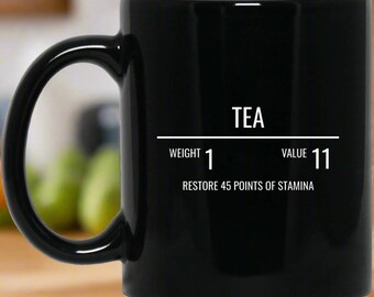 Tea RPG 11 oz. Black Mug