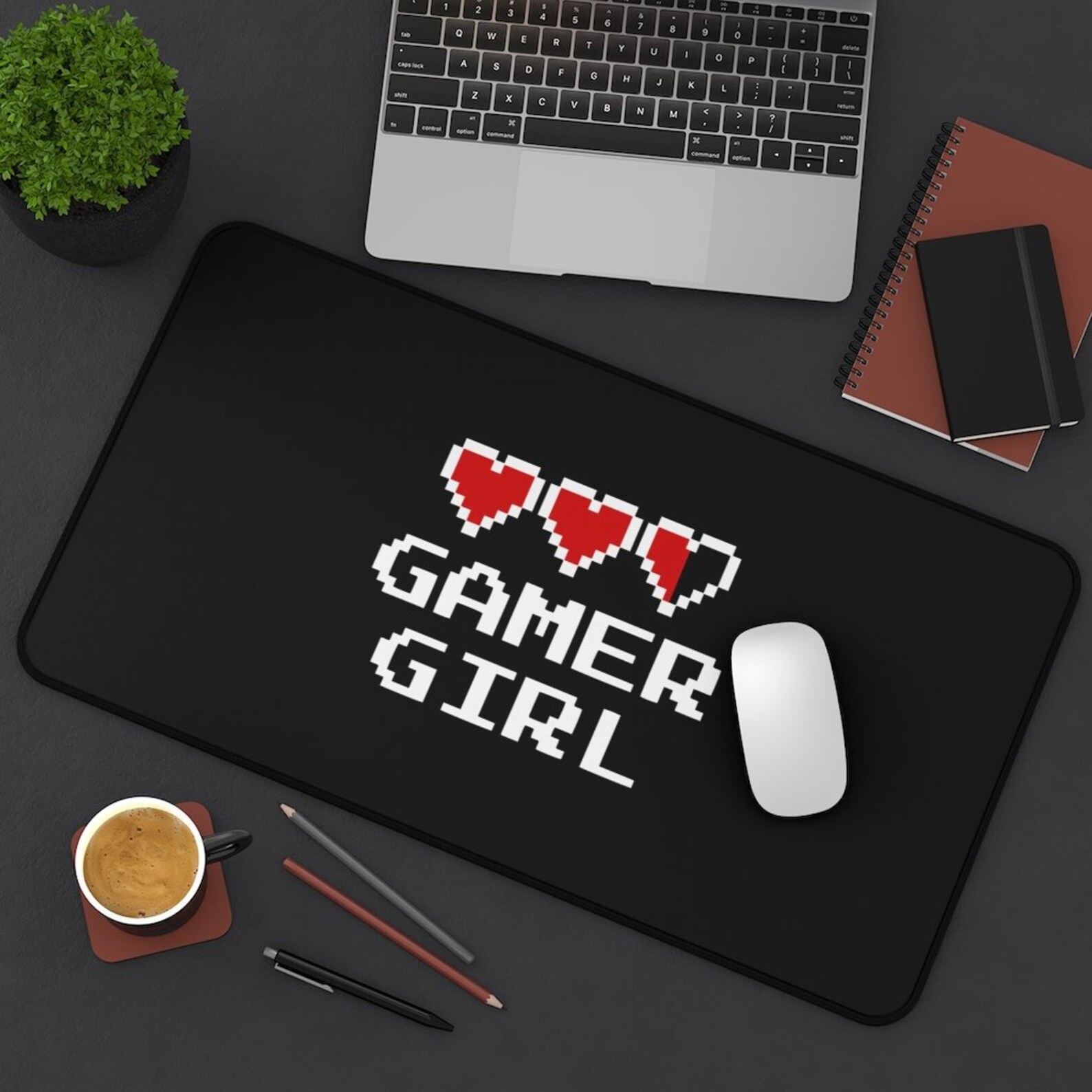 Gamer Girl Gaming RPG Fantasy Desk Mat Gamer Girl Mouse Mat Etsy