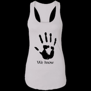 The Dark Brotherhood We Know RPG Video Game White Ladies Racerback Tank Top