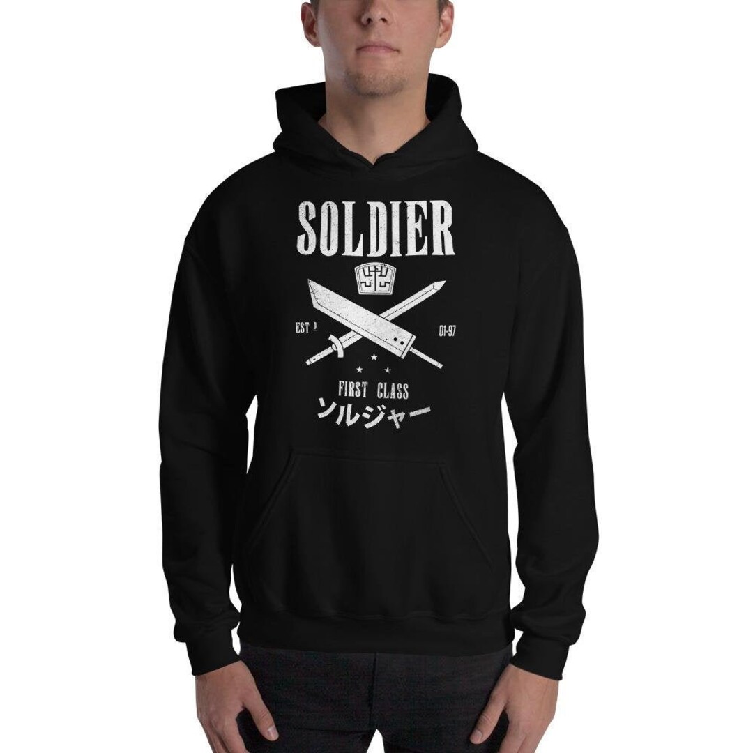Soldier First Class Unisex Hoodie | Gaming Hoodie | RPG Video Game ...