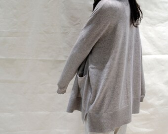 Cashmere Boxy Cardigan