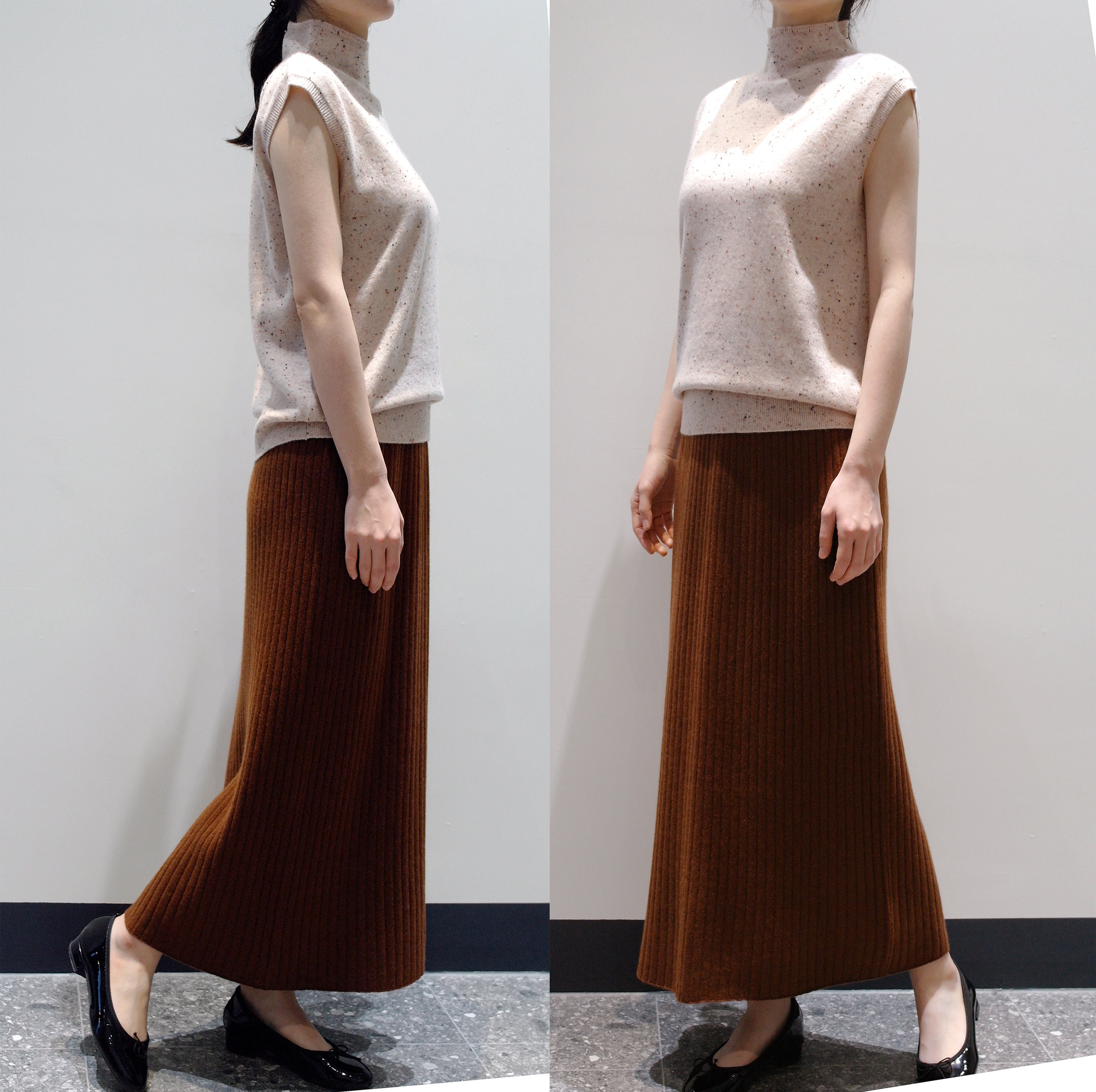 Women's Cashmere Skirt/Long Knit Skirt/Antipilling Etsy