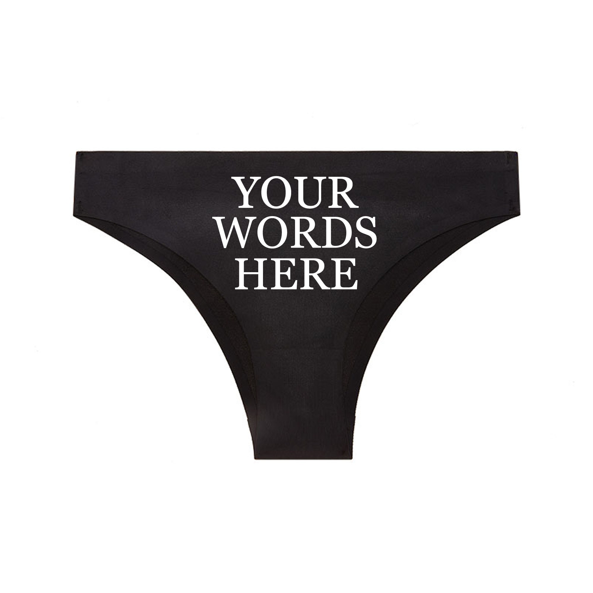 Custom Personalized Panties With Your Words Sexy Funny Etsy 