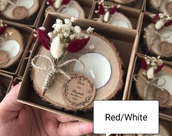 wedding cake candle favors