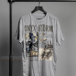 Fourth Wing Series T-Shirt , Onyx Storm, Dragon Rider, Bookish Tee Gift For Book Lover, Violet Sorrengail, Fantasy book ID image 4