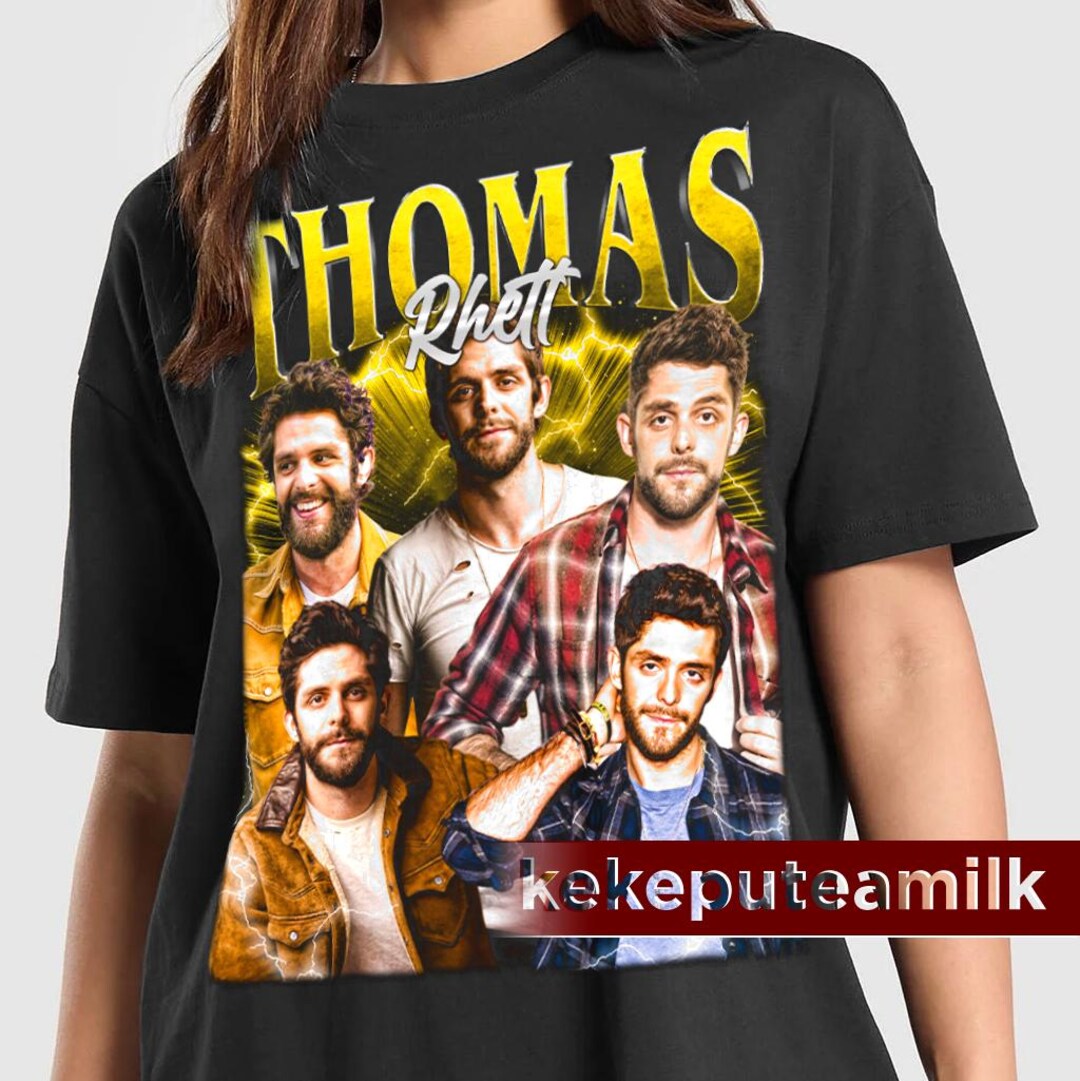 Thomas Rhett Singer Poster Thomas Rhett Shirt, Country Music Graphic Tee, Singer Songwriter T ...