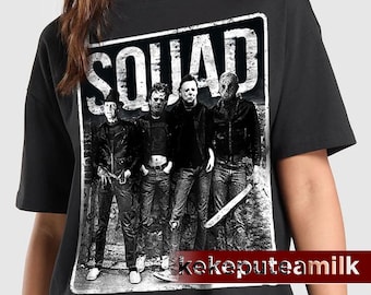 Horror Squad Unisex T-Shirt - Rock Band Style for Halloween, Scary Graphic Tee, Spooky Shirt, Halloween Costume, Halloween Party Outfit