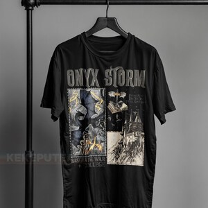Fourth Wing Series T-Shirt , Onyx Storm, Dragon Rider, Bookish Tee Gift For Book Lover, Violet Sorrengail, Fantasy book ID image 5