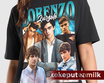 Lorenzo Zurzolo Shirt, Italian Actor Graphic Tee, Vintage Aesthetic Movie T-Shirt, Euro Cinema Merch, Fan Gift Streetwear Vintage 90s Poster