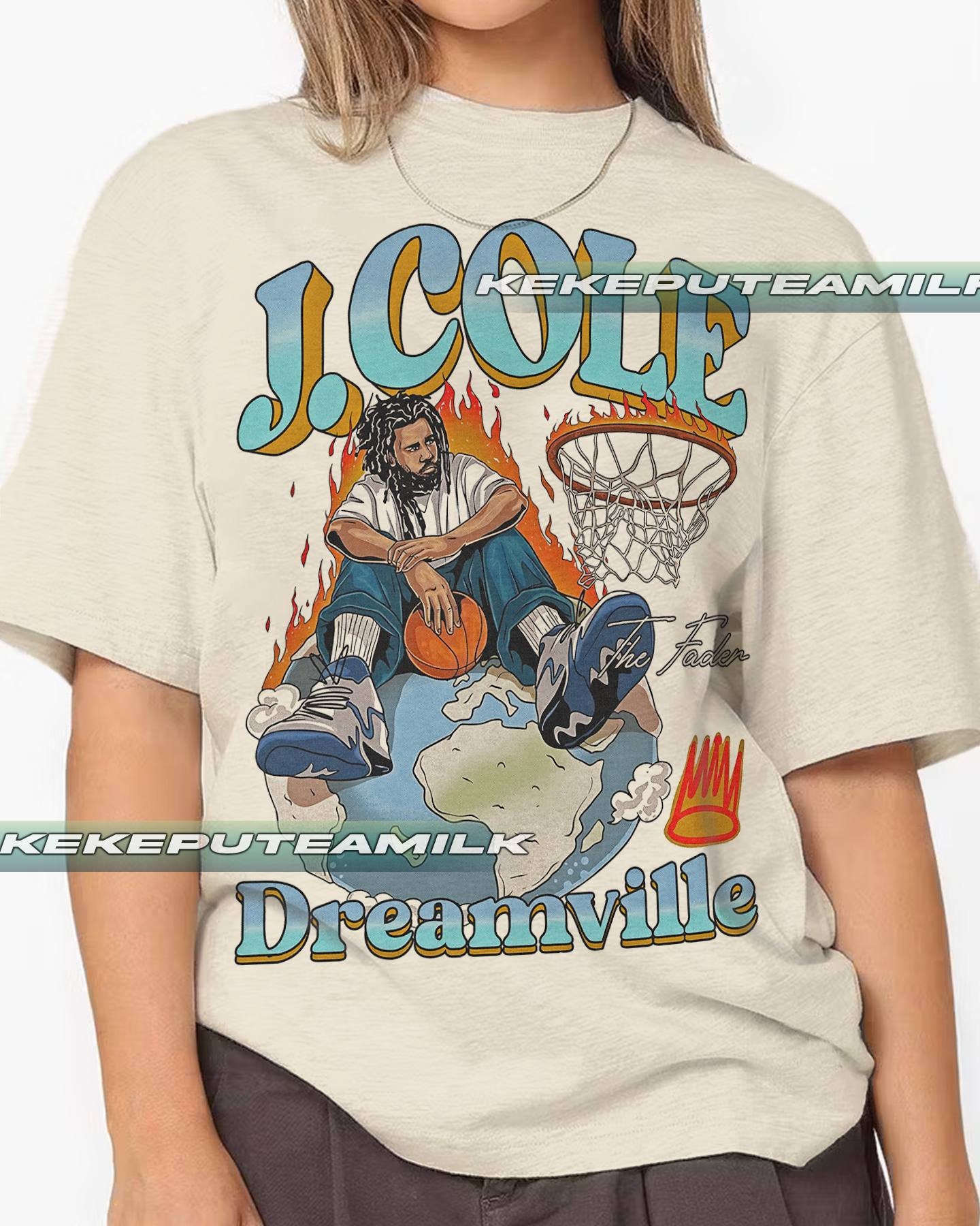 J Cole DreamVille Cartoon shirt - Kingteeshop