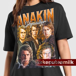 Anakin Skywalker Star Wars Jedi Graphic Tee Prequel Trilogy Movie Merch Sci-Fi Space Saga Fan Apparel – Gift for Star Wars Lovers T-Shirt