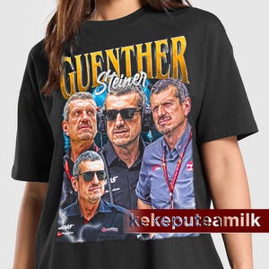 Limited Guenther Steiner Unisex Softstyle T-Shirt, Car Enthusiasts Sports Vintage 90s Poster Graphic Tee