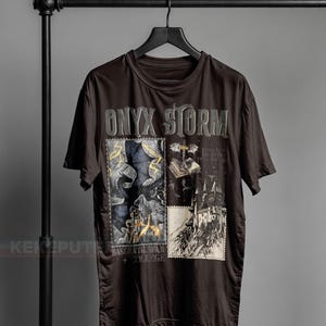Fourth Wing Series T-Shirt , Onyx Storm, Dragon Rider, Bookish Tee Gift For Book Lover, Violet Sorrengail, Fantasy book ID image 6