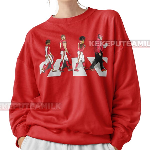 Camiseta unisex de algodón pesado de la marca Kansas City Mahomes Kelce Cross Abbey Road ID