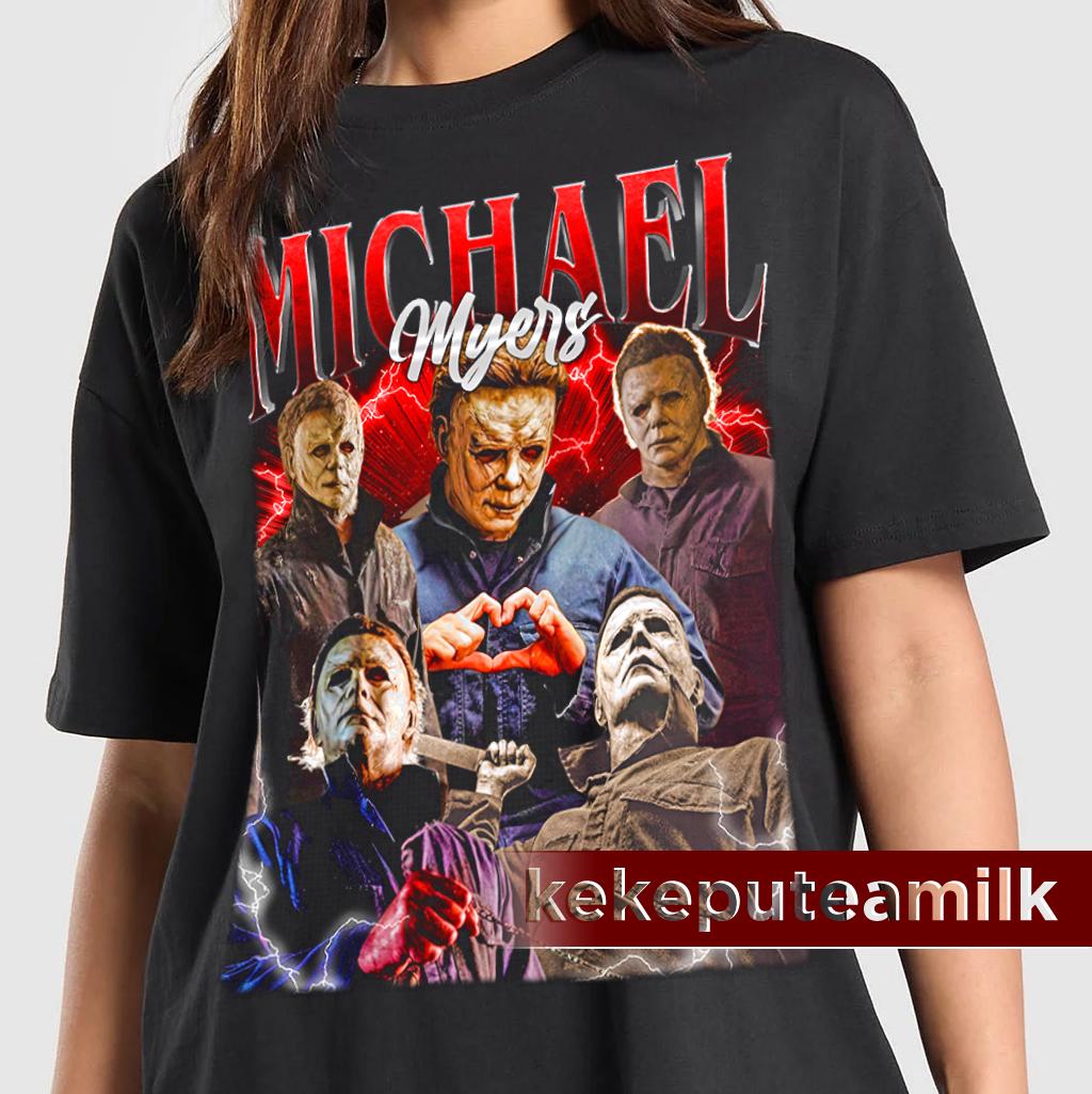 Michael Myers Shirt, Halloween Horror Movie Graphic Tee, Classic Slasher Villain T-Shir, Scary Movie Fan Gift Vintage 90s Poster Graphic Tee