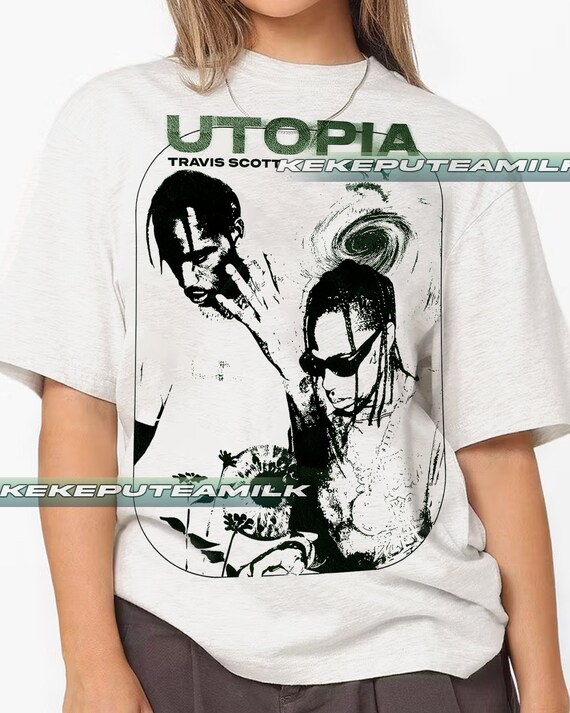 Limited Travis Scott Utopia Vintage T-shirt, Gift for Women and