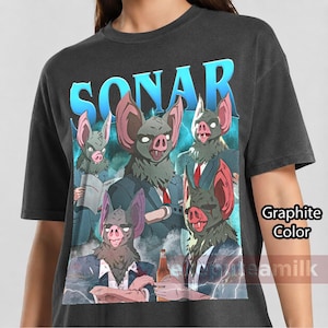 Sonar Dispatch Graphic T-shirt, Retro Fladdermus Affärs Herrskjorta ID