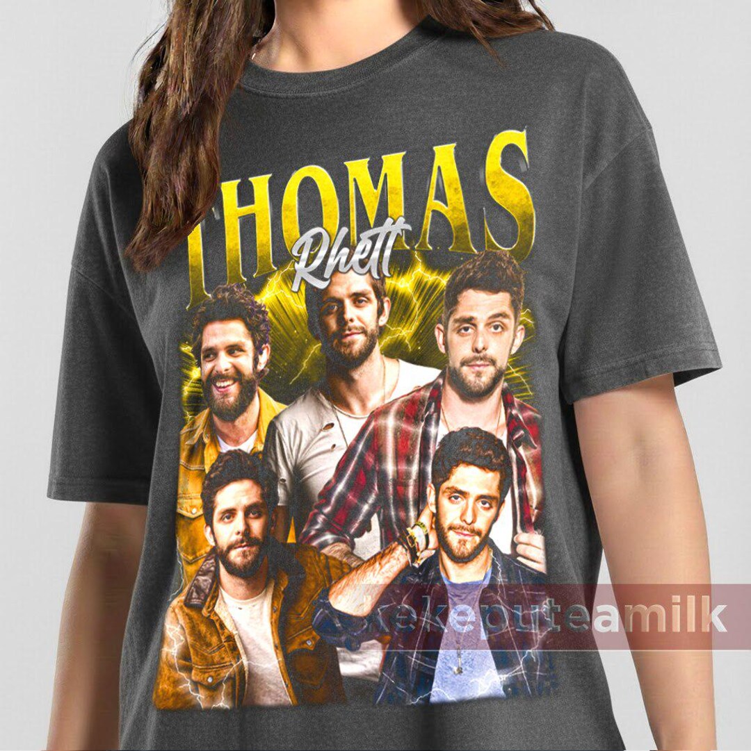 Thomas Rhett Singer Poster Thomas Rhett Shirt, Country Music Graphic Tee, Singer Songwriter T ...