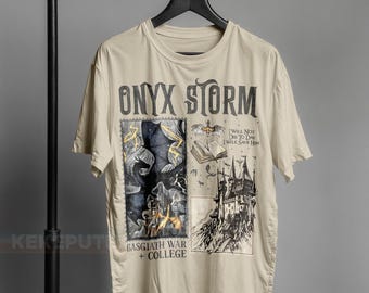 Fourth Wing Onyx Storm T-Shirt, Dragon Rider Bookish Tee, Violet Sorrengail Fantasy Book ID