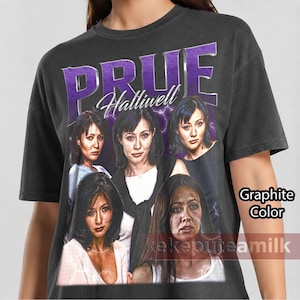 Camiseta com estampa da Prue Halliwell da série Charmed – Camiseta para fãs de bruxaria dos anos 90 – Camiseta vintage de fantasia – Presente perfeito – Pôster vintage dos anos 90 – Identificação gráfica