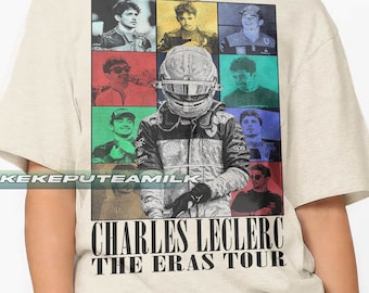 Charles Leclerc Formula 1 Racing Driver, Eras Tour Graphic Tee, Ferrari F1 Team Merchandise, Motorsport Fan Gift For Women & Man T-Shirt FD