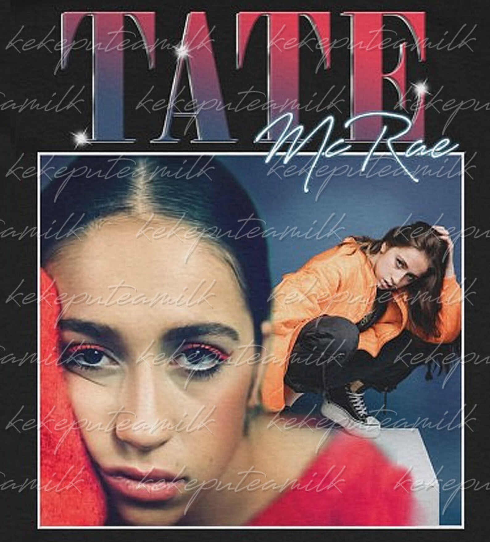 Tate McRae Rap Hip Hop 90s Retro Vintage T Shirt | Etsy