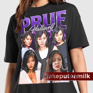 Prue Halliwell Charmed TV Show Graphic Tee – 90s Witchcraft Fan Shirt – Vintage Fantasy SeriesT-Shirt  Gift Vintage 90s Poster Graphic tee