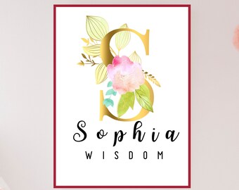 Sophia Name Art Etsy