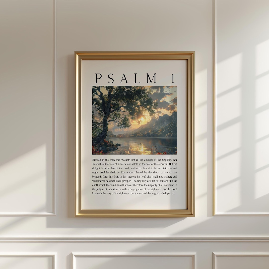 Christliches Wandbild Mit Bibelvers – Blaue Hortensien, Leinwand 20,3x25,4 Cm