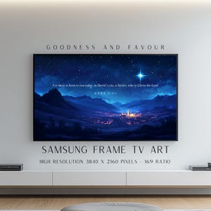 Christmas Scripture Samsung Frame TV Art, Luke 2:11 (Digital Download)