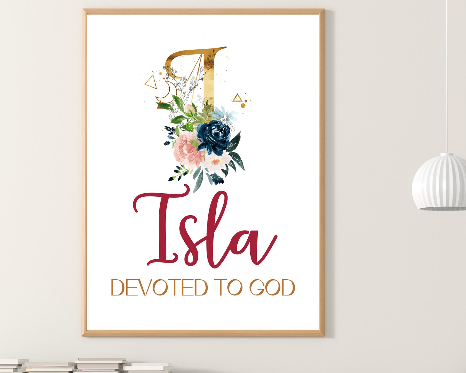 Isla Name Meaning Wall Art Nursery Décor Dedication Wall Art Etsy