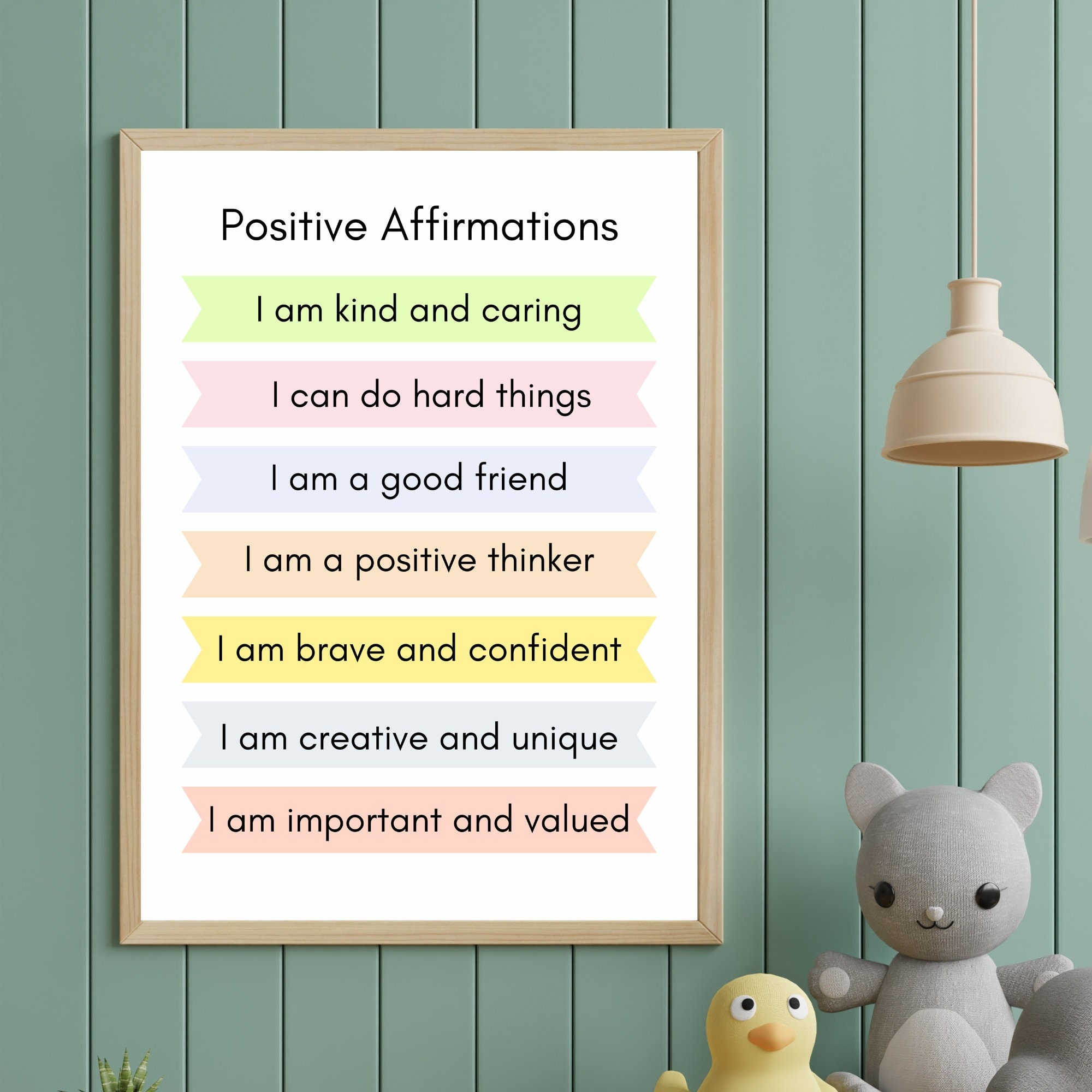 Set of 6 Educational Posters for Playroom or Home School Etsy