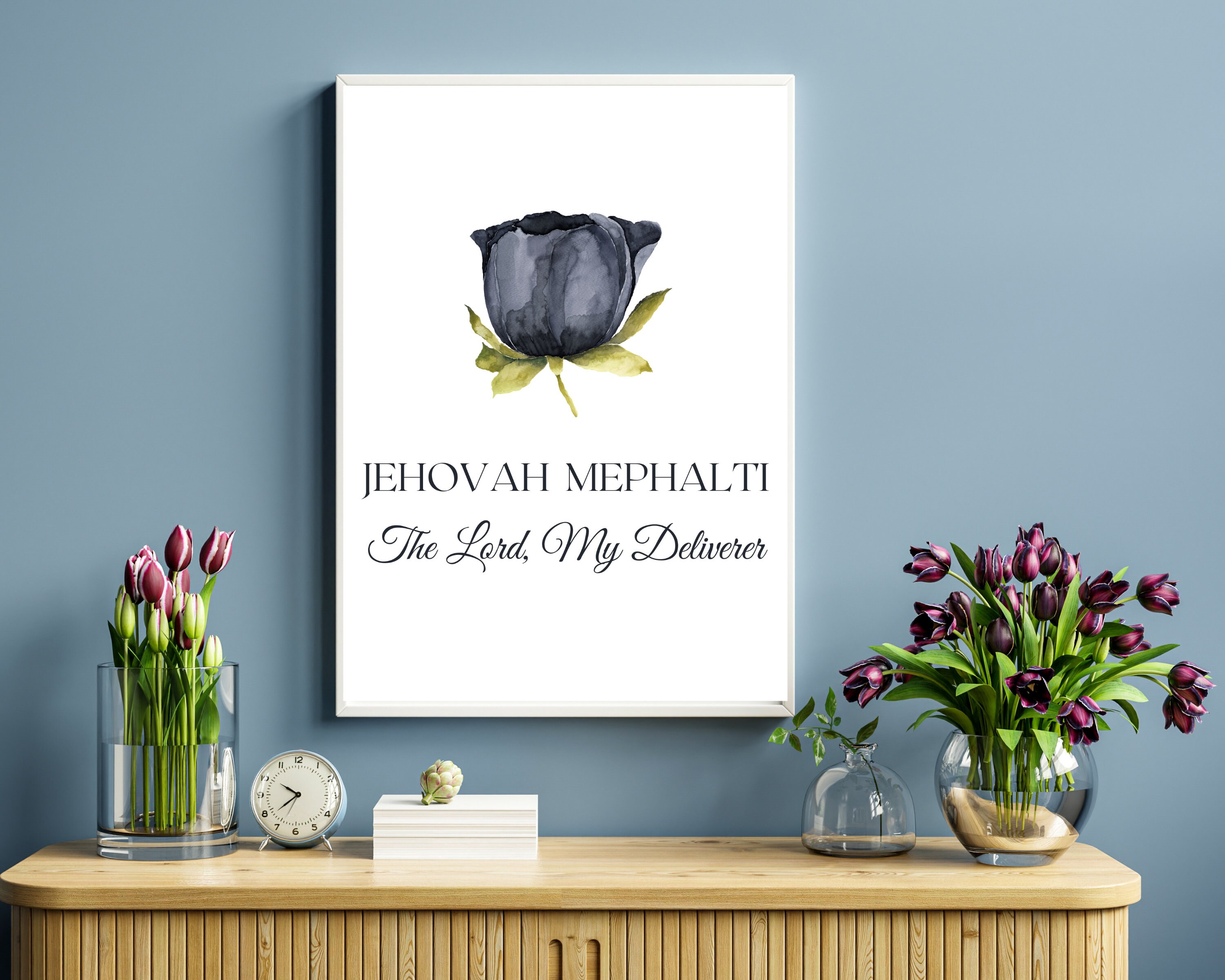 The Lord My Deliverer Wall Decor Jehovah Mephalti Name Of God | Etsy Ireland