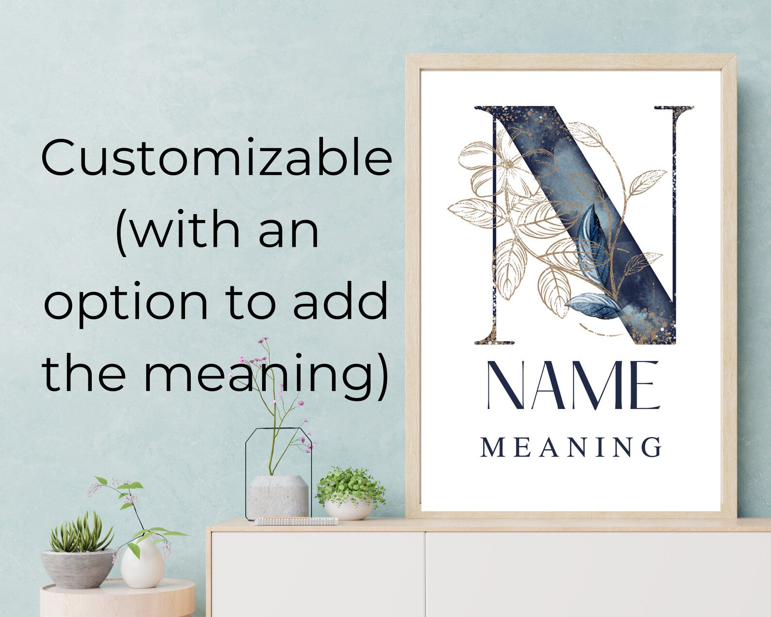 CUSTOMIZABLE Elias Name Meaning Wall Art Printable Modern Boys Etsy