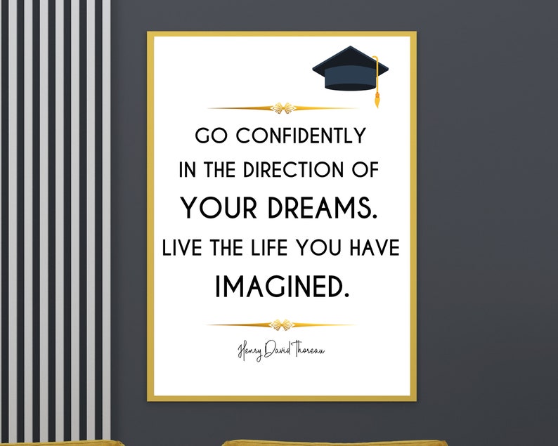 Graduation Printable Graduation Gift Inspirational Quote for - Etsy
