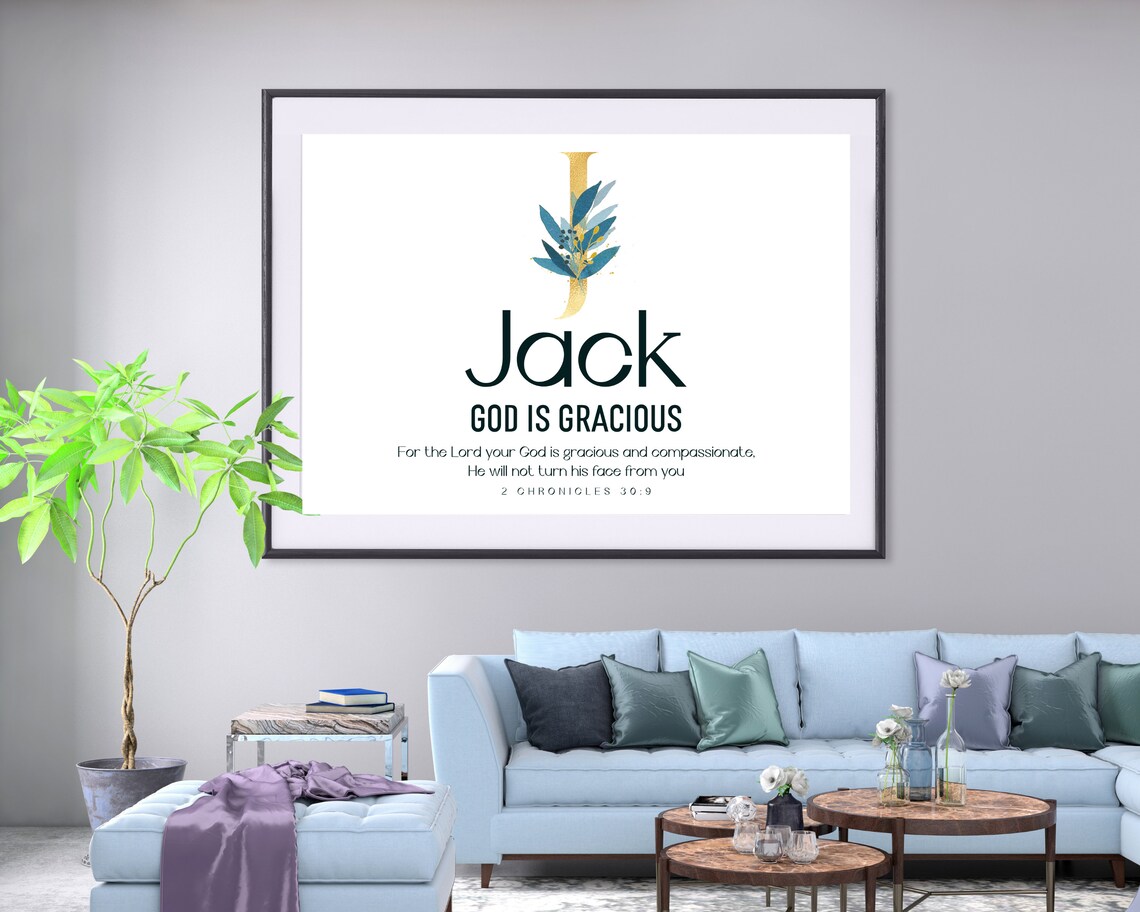 Jack Name Meaning Wall Art Printable Boys Room Printable Etsy UK