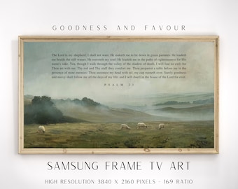 Versículo bíblico del Salmo 23 para Samsung Frame TV (Descarga digital)